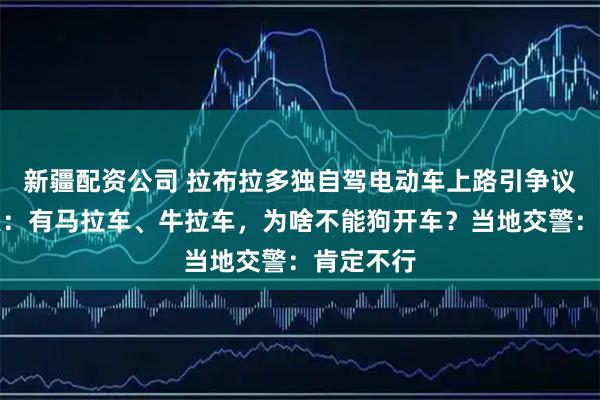 新疆配资公司 拉布拉多独自驾电动车上路引争议，狗主人：有马拉车、牛拉车，为啥不能狗开车？当地交警：肯定不行
